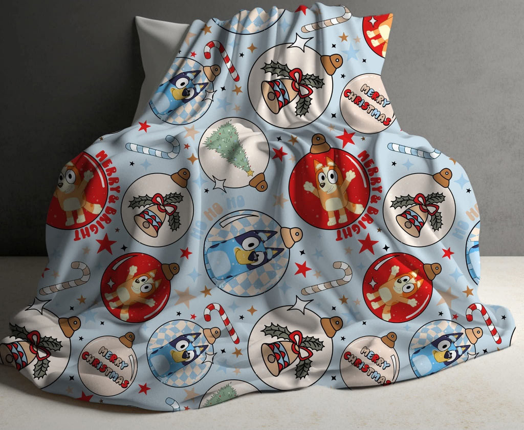 Bluey Christmas blanket