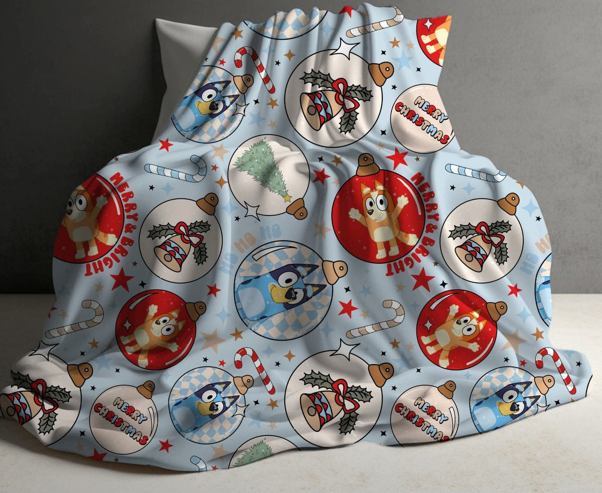 Bluey Christmas blanket