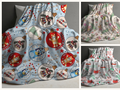 Plush Christmas blankets collage, all 3 designs